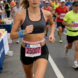 เข็มขัดสะท้อนแสงสำหรับแข่งไตรกีฬา <span class=keywords><strong>มา</strong></span>ราธอน <span class=keywords><strong>วิ่ง</strong></span> พร้อมที่ใส่เจลพลังงานสำหรับผู้หญิง - Product Image 6