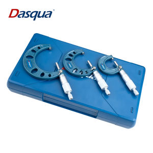 Dasqua Premium 0-75mm 3 pezzi di micrometro esterno Set di strumenti per macchinisti di precisione con telaio rotondo - Product Image 4