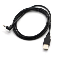 Câble USB 2.0 AM DC 5,5 mm 5V-24V 2A 1m avec gaine PVC, conducteur en cuivre étamé et blindage tressé pour batteries externes et téléphones mobiles