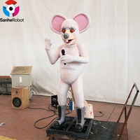 Souris animatronique parlante et chantante, taille réelle, animal robotique dansant pour restaurant à thème, aire de jeux pour enfants