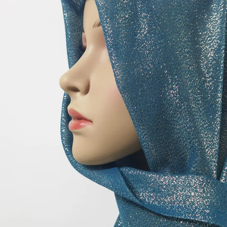 Bán Buôn Dân Tộc Hồi Giáo Tùy Chỉnh Sang Trọng Long Lanh Satin Chiếc Khăn 100% Polyester Plat Khăn Lụa Sáng Bóng Hijab Khăn Choàng Phụ Nữ Dubai Thời Trang