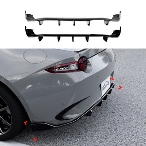 AMP-Z Rear Lip Spoiler Matte Finish Piano Black Carbon Fiber Texture For Mazda MX-5 Miata ND 2016 Tuning Style - Product Image 1