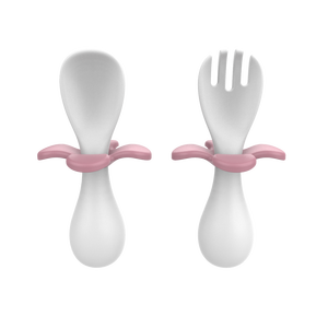 BPA Livre PP Plástico Silicone Talheres Crianças Jantar Talheres <span class=keywords><strong>Set</strong></span> Infant Training Utensílios Toddler Baby Spoon Fork <span class=keywords><strong>Set</strong></span> - Product Image 4