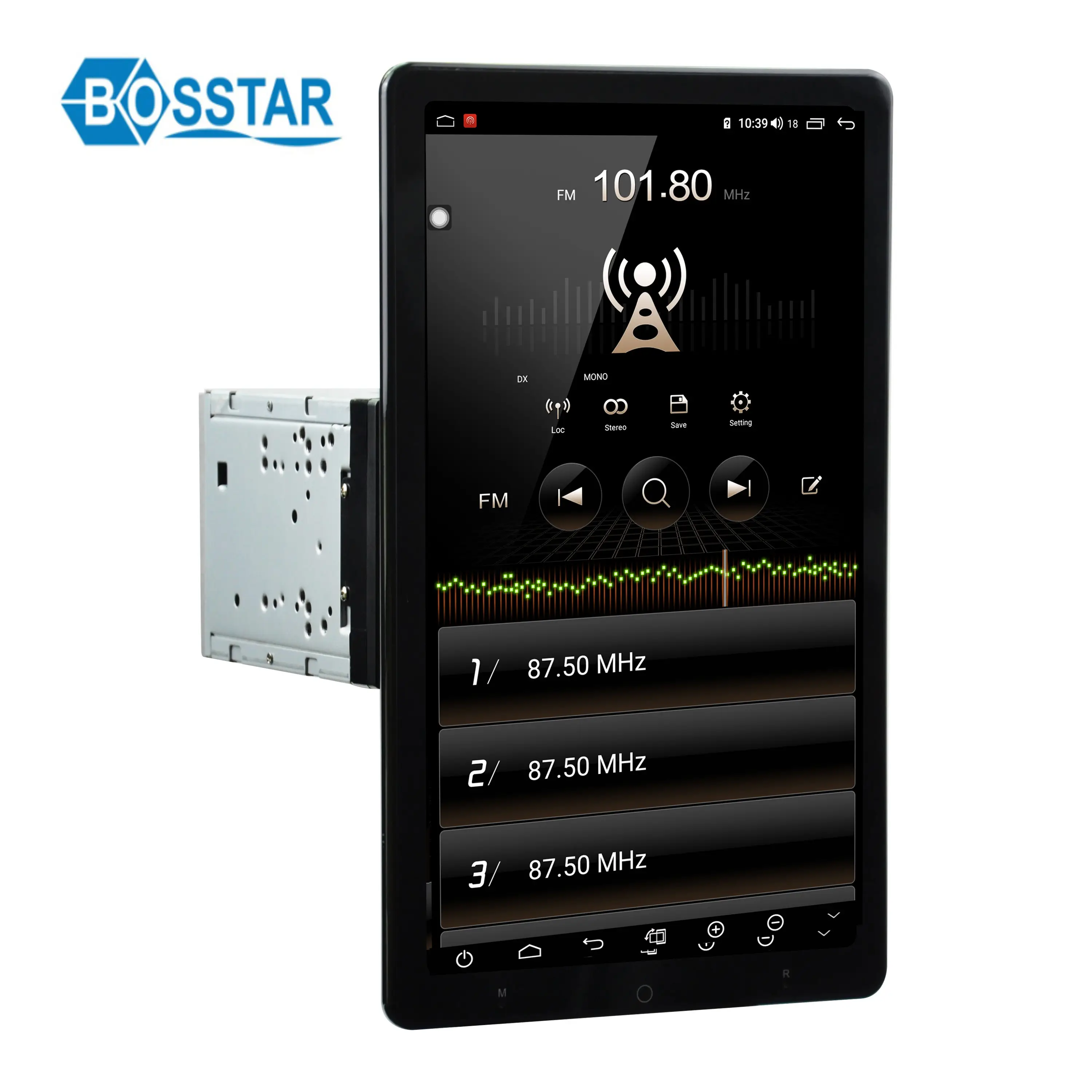 Autoradio universel avec écran rotatif 13.3 ", Android, lecteur Dvd, DSP, GPS, WIFI, 4G LTE, 1 Din/2 din, pour voiture
