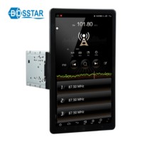 13.3 inç dönebilen ekran 1 Din/2 din evrensel Android araba radyo Dvd OYNATICI DSP ile GPS WIFI 4G LTE araba stereo