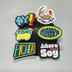 Custom 3D Soft PVC Hat logo Heat Embossing Custom <b>Transparent</b> Heat Seal PVC Iron in Patches Rubber Patches <b>Labels</b> for Clothing - Product Image 1
