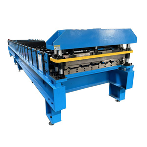 Machine de formage à froid de tôles trapézoïdales en acier IBR à couche unique, contrôlée par PLC, pour la fabrication de tuiles métalliques à grande vitesse - Product Image 1