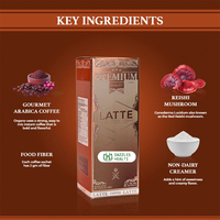 Café de Ganoderma Lucidum Personalizado de Alta Concentración, Mezcla Dorada con Extracto de Ganoderma Lucidum, Venta al por Mayor de Fábrica de Café