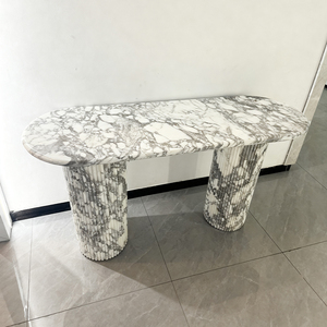 Cao cấp tùy chỉnh arabescato đá cẩm thạch trắng giao diện điều khiển Bảng trang trí cho phòng khách - Product Image 3