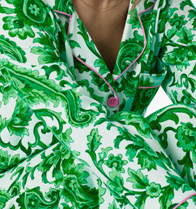 Conjunto de Pijamas Personalizadas de Manga Larga <span class=keywords><strong>para</strong></span> el Día de <span class=keywords><strong>la</strong></span> Madre, Elegantes Pijamas con Estampado y Cuello Camisero <span class=keywords><strong>para</strong></span> Mujer, Conjunto de Ropa de <span class=keywords><strong>Dormir</strong></span> de Algodón - Product Image 3