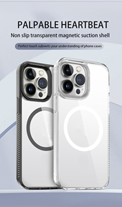 Funda Magnética Transparente Híbrida de Acrílico + TPU para Teléfono <span class=keywords><strong>Samsung</strong></span> <span class=keywords><strong>Galaxy</strong></span> A04E/A34/A35, Funda para Teléfono Celular con Carga Inalámbrica - Product Image 6