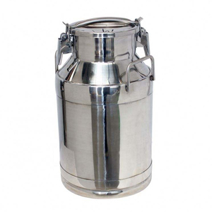 Cubo de Leche de Acero Inoxidable de Alta Resistencia con Tapa para Producción Láctea - Product Image 4