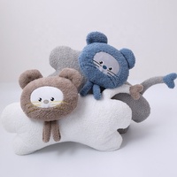 Coussin en peluche chat mignon, coussin en peluche doux, vente en gros, fabricant de jouets en peluche personnalisés, décoration de canapé et cadeaux pour enfants
