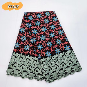 Nakış kuru İsviçre vual dantel kumaş 5 Yard avusturya Lafaya saf pamuk % <span class=keywords><strong>100</strong></span> pamuk hızlı teslimat vual pamuk dantel fransız - Product Image 3