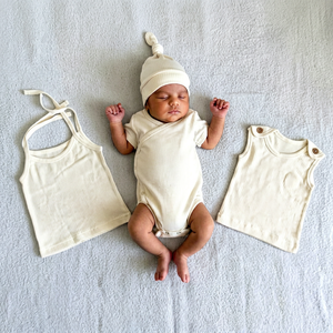 Conjuntos de Ropa para Bebés Recién Nacidos de Primera Calidad, 100% Algodón, Transpirables, Lindos, Unisex, para Verano - Product Image 1