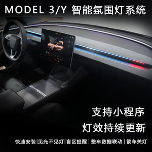 Luce Led luce ambiente luce ambiente sinfonia Auto luce Tes.la modello 3 modello Y Auto lampada ambientale - Product Image 3