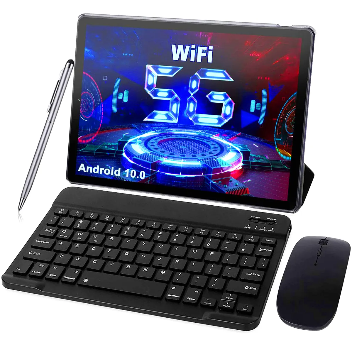 Wintouch Android 10 Tablet Barata 2GB 32GB Quad Core WIFI Tablet PC de 10 polegadas com Teclado