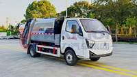 Camion compacteur sanitaire électrique Feidi à chargement arrière, 5,8 mètres cubes, batterie CATL 63,75 kWh, autonomie de 285 km