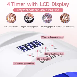 48W UV LED Nail Lamp Professional Automatic <b>Sensor</b> LCD Display Fast Drying Gel Curing <b>Light</b> Box for Salon Manicure Nail Dryer - Product Image 2