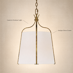 Lámpara Colgante de Latón ZEAL LIGHTING con Pantalla de Tambor, Acabado Dorado, E26 LED 2700K Blanco Cálido para Comedor - Product Image 5