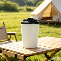 Mug de voyage isotherme 12 oz en acier inoxydable avec couvercle anti-fuite, tasse à café réutilisable