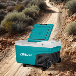 Automotive Interior Outdoor Electric Cooler 20V <strong>Portable</strong> Easy-Carry Mini <strong>Lithium</strong> <strong>Battery</strong> Power Car Cooler <strong>Fridge</strong> with Compressor - Product Image 1