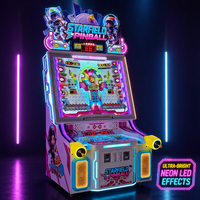 Machine de jeu d'arcade de flipper physique et métallique, commerciale, 55 pouces, à monnayeur, avec jeu de plateau de qualité et système de récompenses
