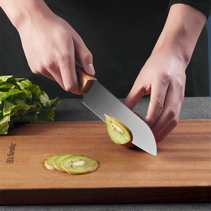 Cuchillo de acero inoxidable, cuchillo de chef, cuchillo de doble propósito para picar y rebanar, juego de cuchillos de cocina, cuchillo de corte afilado - Product Image 4