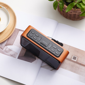 Nhà Máy Trực Tiếp Cạnh Giường Ngủ Lịch Kỹ Thuật Số Bằng Gỗ <span class=keywords><strong>Led</strong></span> Bàn Báo Thức Đồng Hồ Bằng Gỗ Loa Khách Sạn Azan Đồng Hồ Báo Thức Đài Phát Thanh - Product Image 3