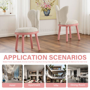 <span class=keywords><strong>Fauteuil</strong></span> <span class=keywords><strong>papillon</strong></span> moderne de style français Chaise de salle à manger <span class=keywords><strong>rose</strong></span> mignonne de haute qualité pour hôtel, maison, salon, appartement ou villa - Product Image 3
