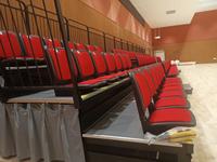 Gradins télescopiques rétractables pour stades, coussin ignifuge, sièges sportifs personnalisés pour le football