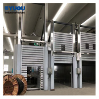 Puerta enrollable rápida vertical rápida de alta velocidad con aislamiento de aluminio espiral automático industrial