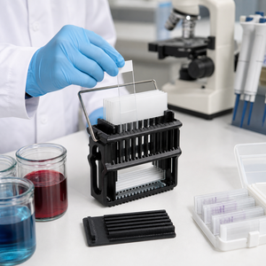 Adattatore per Rack di Colorazione MegaSET Pratico e Resistente alla Corrosione, Accessorio da <span class=keywords><strong>Laboratorio</strong></span> per Lavori di Colorazione di Vetrini Biologici - Product Image 3