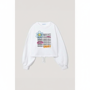 T-shirt en coton 100 % premium OZKIZ pour enfants coréens, collection tricotée T11 pour filles de 6 à 9 ans, mode enfantine en gros - Product Image 2