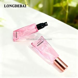 Clear Unique Irregular Toothpaste Shape Portable Perfume Glass <b>Bottle</b> 8ml 10ml Crimp Mini <b>Empty</b> Perfume <b>Bottle</b> with Pump <b>Spray</b> - Product Image 5
