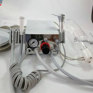 Machine à turbine dentaire de table Foshan, couleur argent, classe II, certifiée CE, outil portable de gravure et de meulage pour cliniques - Product Image 1