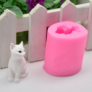 Herramienta para hornear DIY, molde para gatos, Fondant, decoración de pasteles de Chocolate, molde de silicona de arcilla líquida - Product Image 1
