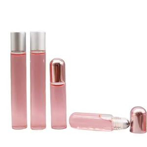 empty tube roll-on glass bottle clear Glass roller ball perfume bottles 5ml 10ml roller ball glass bottle for Essential Oils