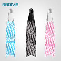 RGDIVE Ailerons longs en fibre de carbone pour la plongée libre, film protecteur unisexe, plongée en apnée professionnelle, pêche, chasse, observation des baleines