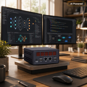Mini PC NUC AMD AI 9 HX 370 365, 2*2.5G LAN, 2*DDR5, PCIe4.0, 2*HD, 2*Type-C, Win11, Computadora con IA, OEM - Product Image 2