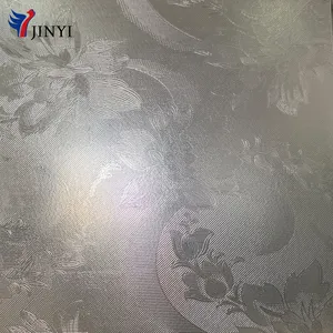 Embossed Leaves Transparent Window Glass Privacy Protection Waterproof Removable Self Adhesive PVC Film