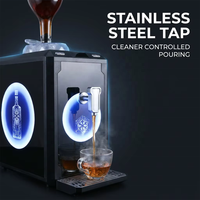 Machine à refroidir les bouteilles individuelles avec affichage numérique LED de la température, robinet en acier inoxydable, distributeur de boissons pour bar à domicile et fêtes