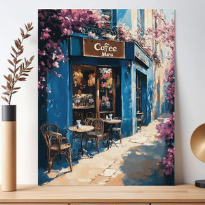 Chenistorie Schilderij Op Nummer Coffeeshop Tekening Op Canvas Handbeschilderd Schilderij Kunst Cadeau Foto 'S Op Nummer Kits Home Decor - Product Image 2