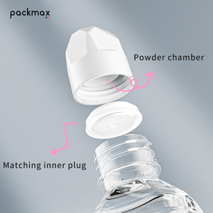 Bouchon de stockage de poudre anti-déversement en PP écologique, à ouverture facile, avec séparation sec-humide, pour bouteille portable de mélanges de boissons solides instantanées - Product Image 5