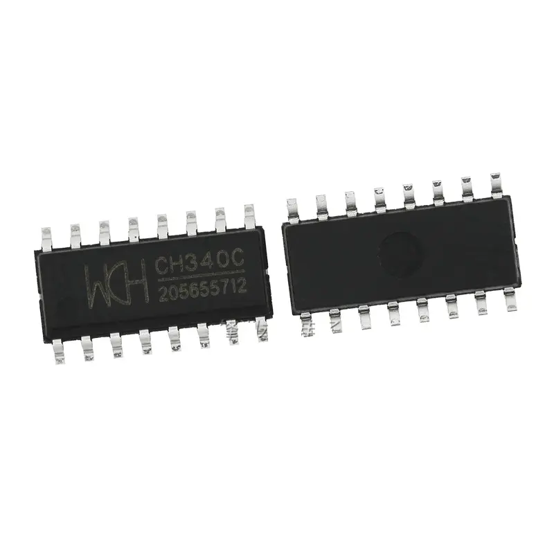 CH340C CH340 SOP-16 وصلة USB إلى منفذ تسلسلي شريحة لاسلكية في المخزون