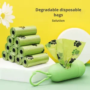 Vollständig biologisch abbaubare verdickte Hunde-und Katzenkot-Schaufel taschen Kunststoff-Haustier abfall beutel im Cartoon-Stil - Product Image 5