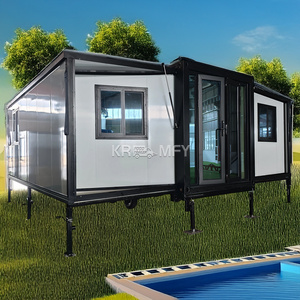 Maison de conteneur pliable et extensible de 40 pieds, bureau à domicile en Australie, petite maison de 20 pieds, fabriquée à partir de panneaux sandwich - Product Image 4