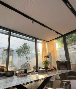 Design moderne Aluminium Verre Véranda de jardin extérieur Véranda Solarium à toit incliné Solarium - Product Image 4