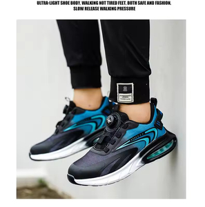 Botas de trabajo resistentes al desgaste para obras de construcción, ropa de trabajo, zapatos deportivos impermeables y antideslizantes para senderismo para hombres - Product Image 5