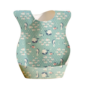 Cute Design Cartoon Printed <strong>Disposable</strong> Cotton <strong>Bib</strong> for Children Hot Selling Organic Cotton Baby <strong>Bib</strong> for Feeding Child - Product Image 5